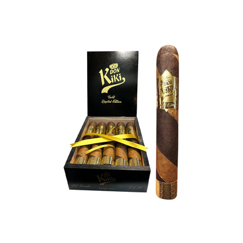 Image of Don Kiki Gold Label EL GORDO - 7 X 70 Barber -Pole - Box of 10