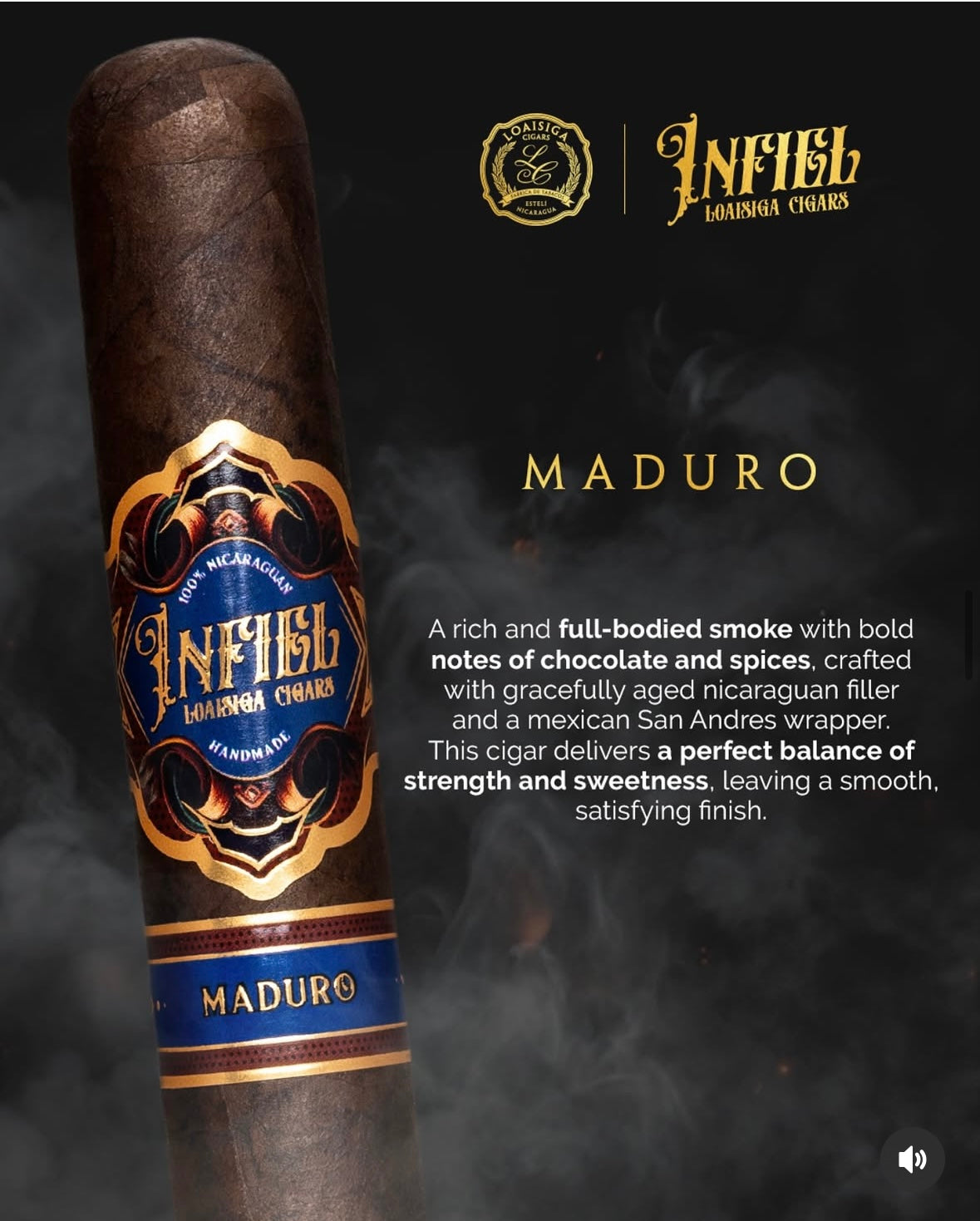 Infiel Maduro Pack of 5  Toro 6x54 cigars