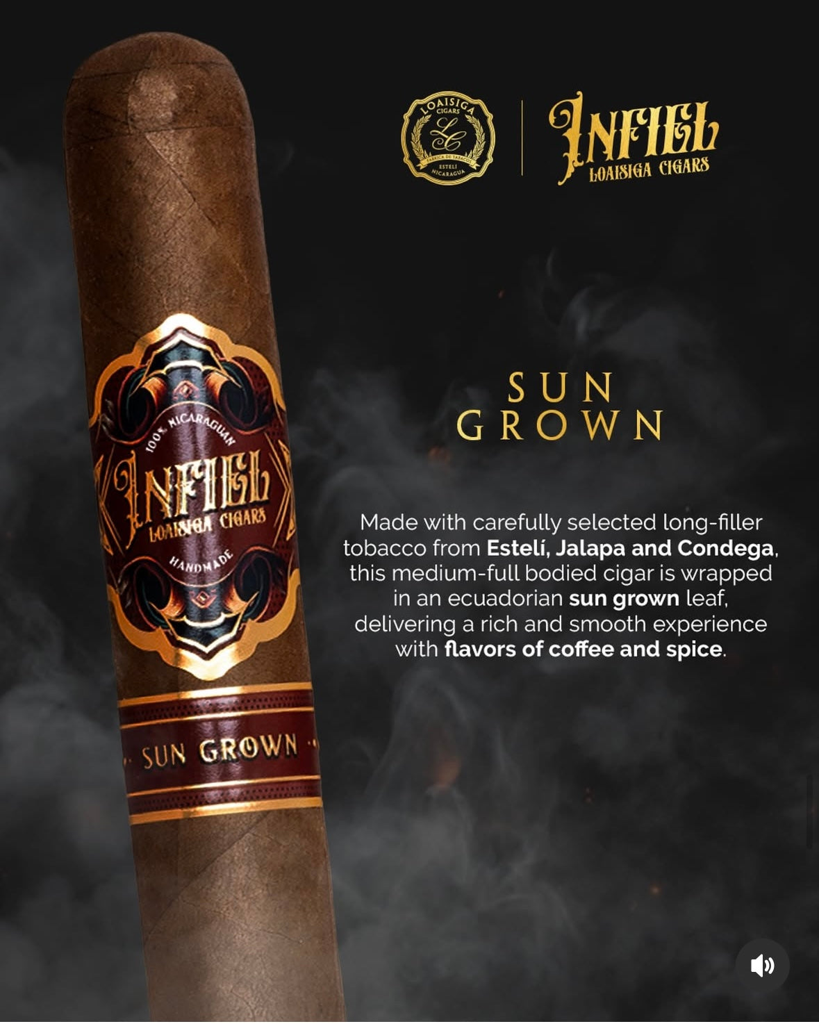 Infiel  Sungrown Pack of 5  Toro 6x54 cigars