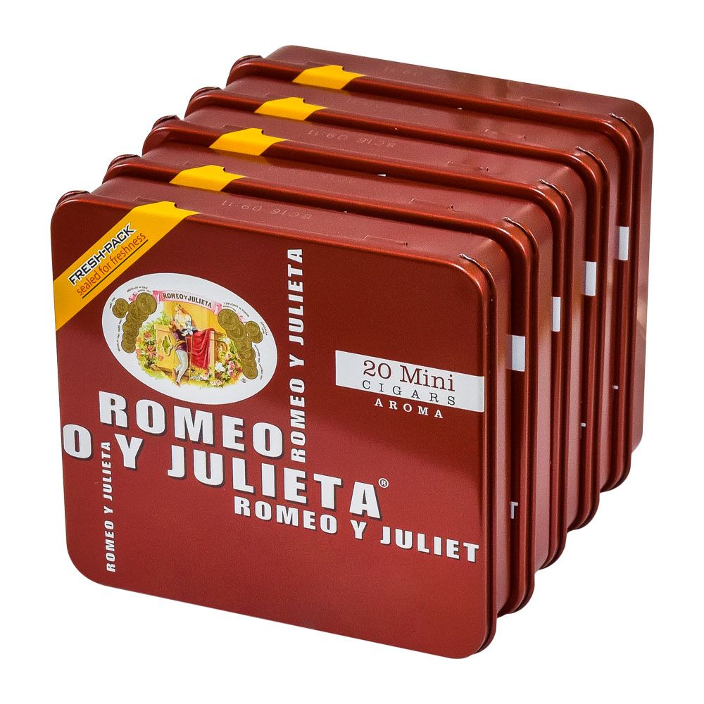 Romeo Y Julieta red Mini Cigar 20 X 3 Tin of  1/20 Cigars