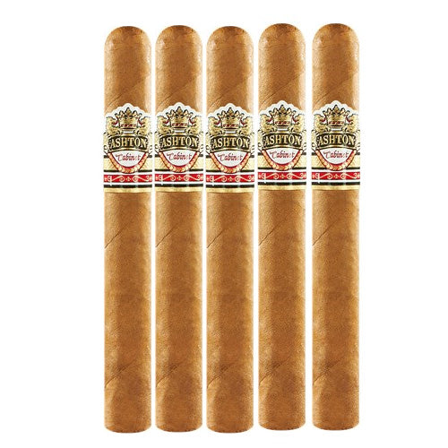 ASHTON CABINET SELECTION #4 CIGARS - NATURAL PACK OF 5 CIGARS