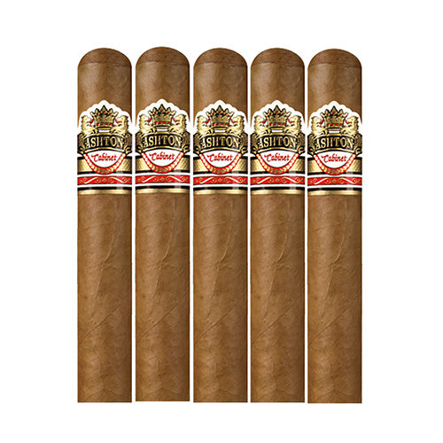 ASHTON CABINET SELECTION #6 CIGARS - NATURAL PACK OF 5 CIGARS