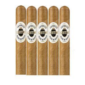 ASHTON CLASSIC CHURCHILL CIGARS - NATURAL PACK OF 5 CIGARS