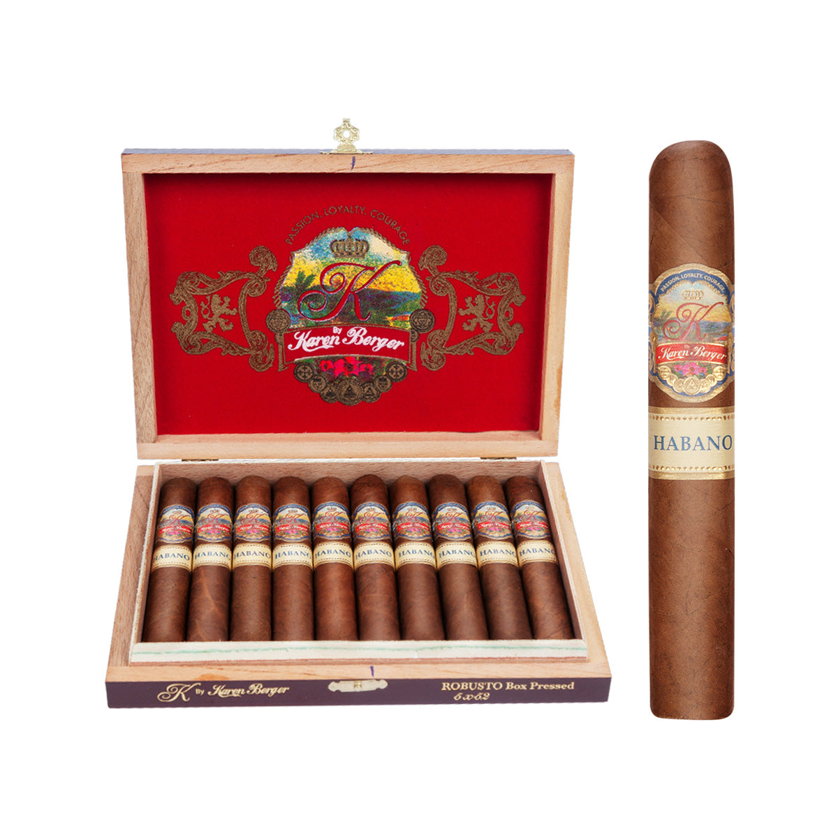 K BY Karen Berger Habano  Cigars BOX Of 20
