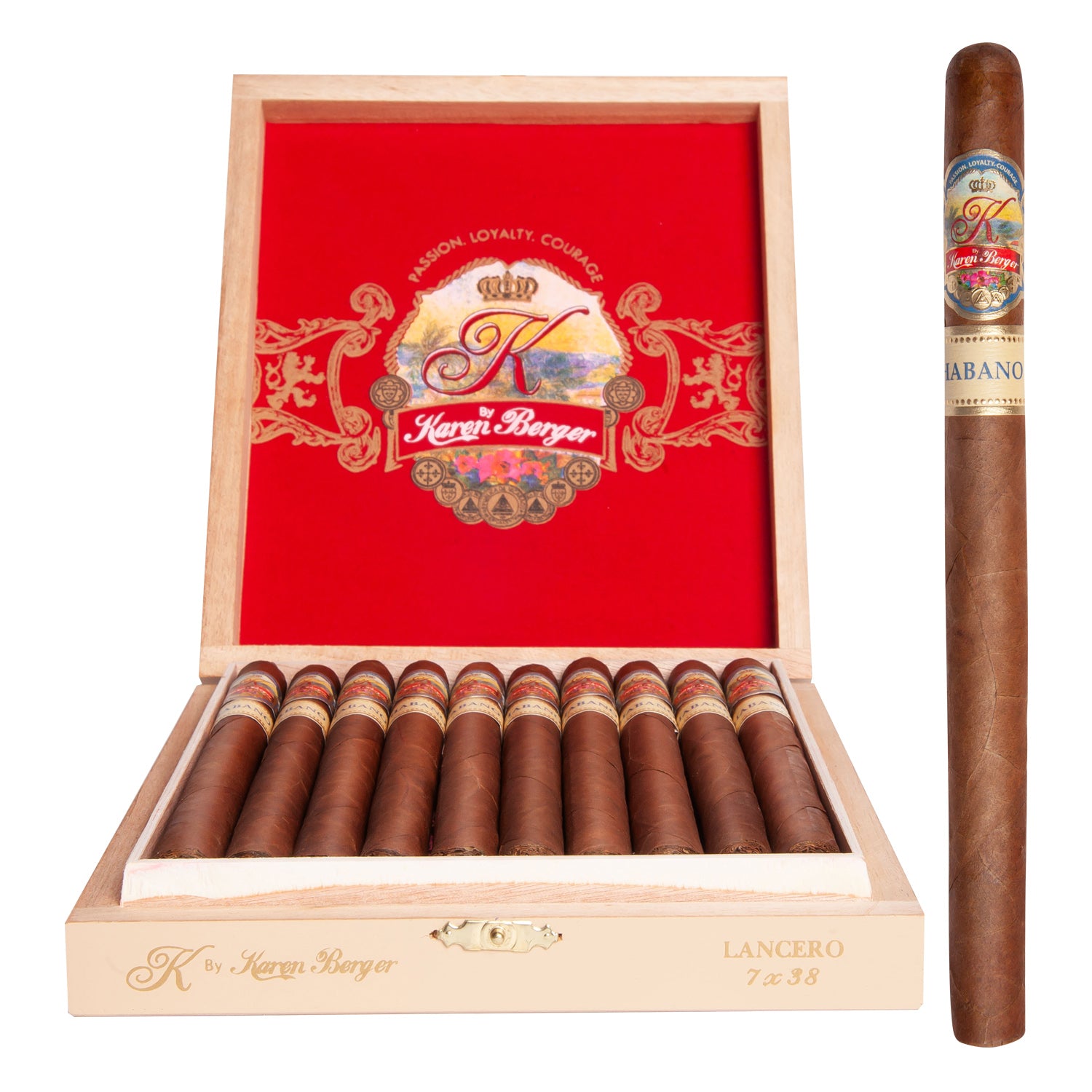 K By Karen Berger Habano Lancero 7x38 Box of 20