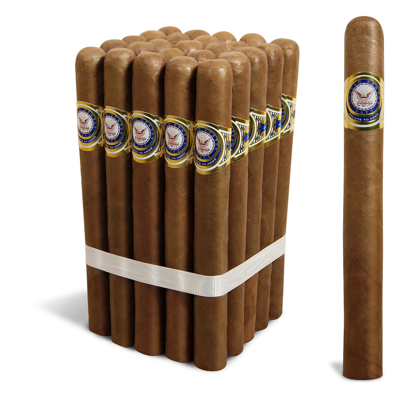 Navy Salute To Arms Churchill Military  Cigars 7 X 50 Bundle of 25