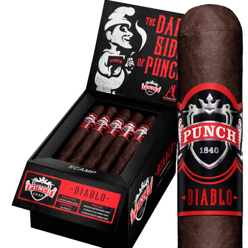 PUNCH DIABLO STUMP CIGARS - OSCURO BOX OF 20 4.5X60