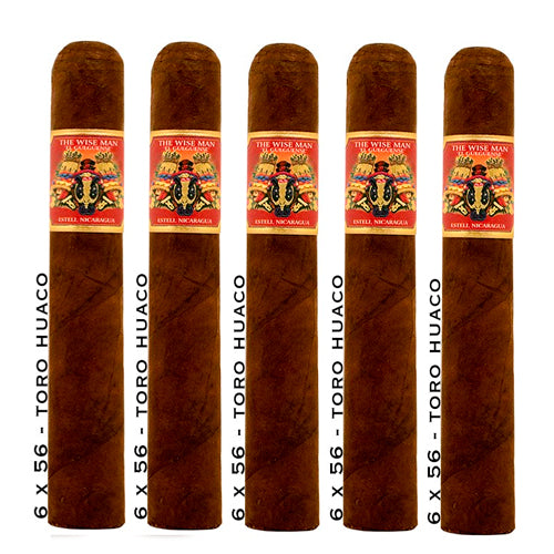 THE WISE MAN EL GUEGUENSE SAN ANDRES TORO HUACO CIGARS - MADURO PACK OF 5 CIGARS
