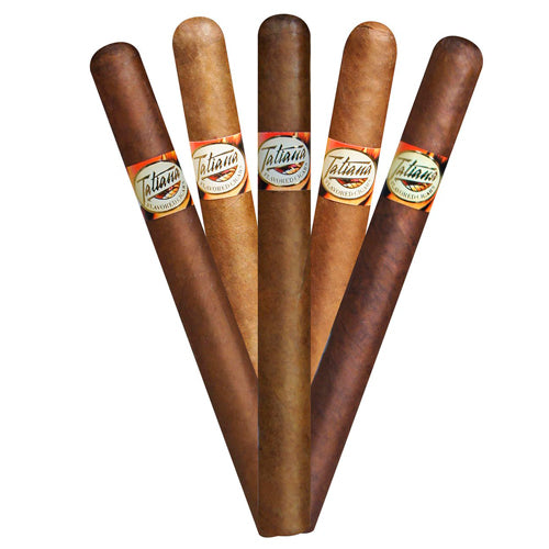 Tatiana Blended Mixed Flavored Sampler 6 X 44 Box of 5 (groovy blue,vanilla,cherry,honey,cognac)