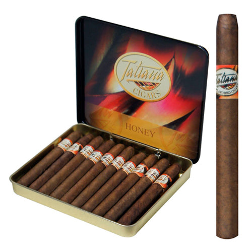 Tatiana Honey Honey Flavored 3 1/2 X 26 Tin of 10