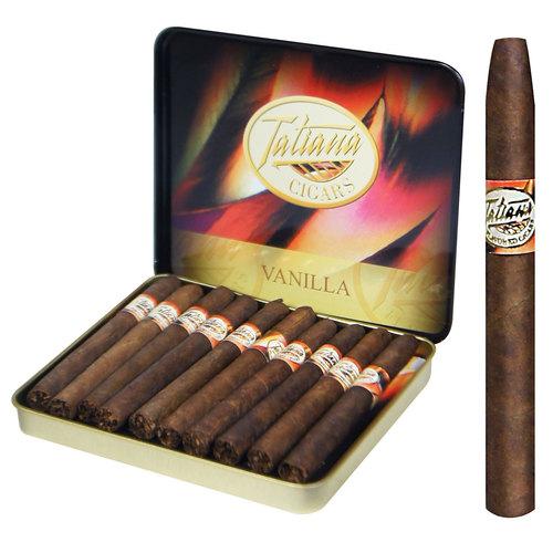Tatiana Vanilla Vanilla Flavored 3 1/2 X 26 Metal Tin of 10